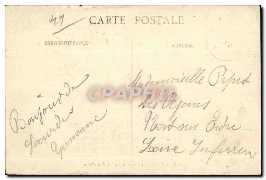CPA Anjou La Grotte de Montreuil sur Maine — Rückseite