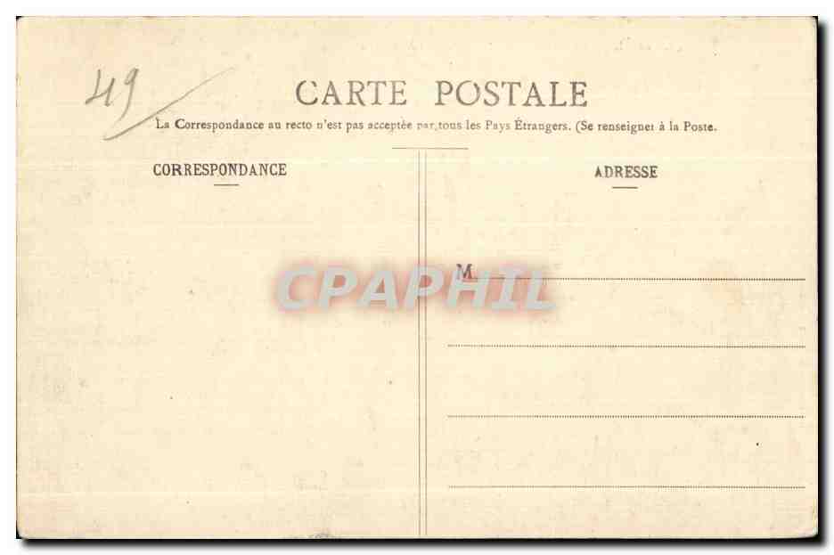 CPA Chalain la Potherie (M et L) Le Chateau — Rückseite