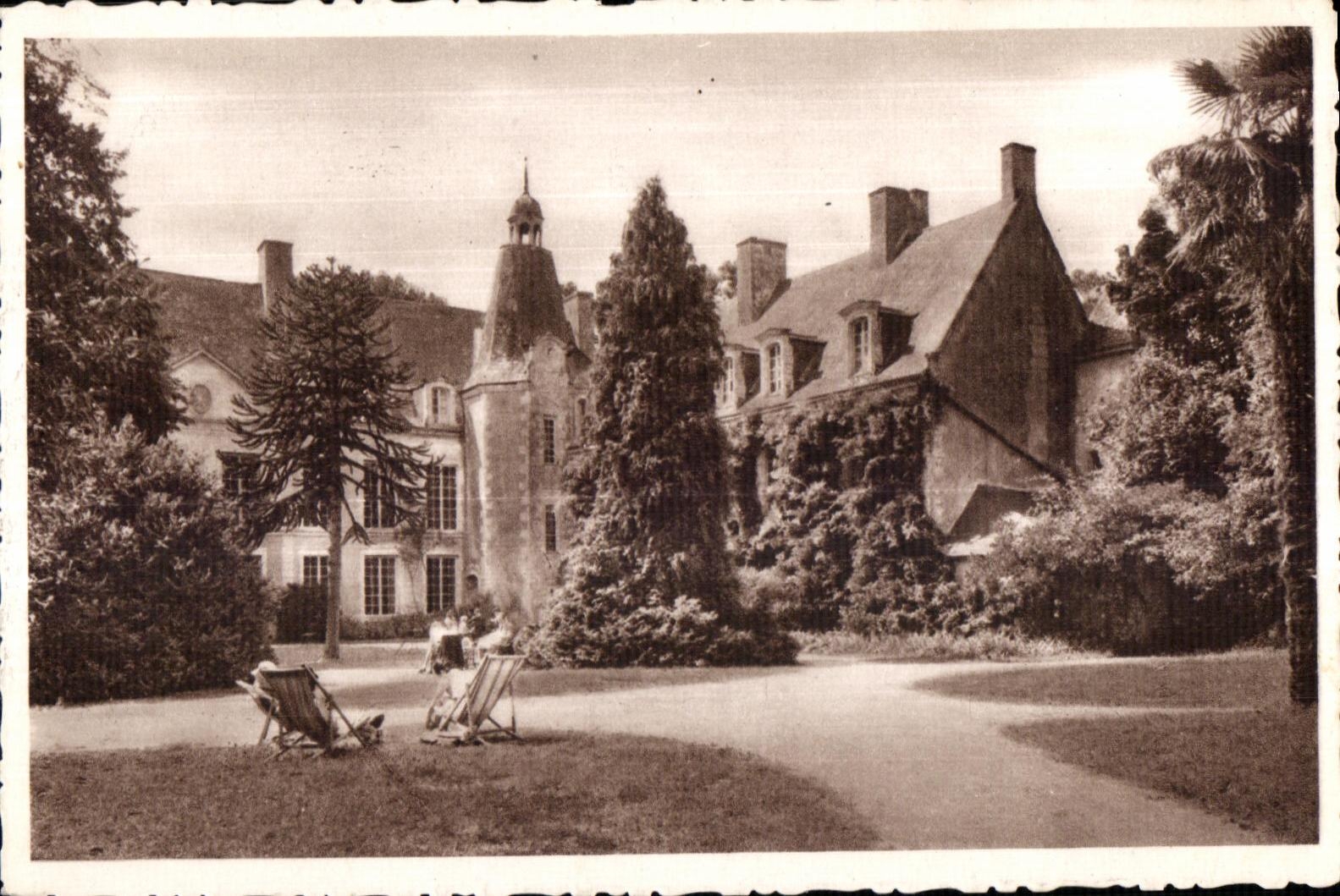 CPA Chateau De L Auberdiere Hotel Pension Par Bauge (Maine et Loire)