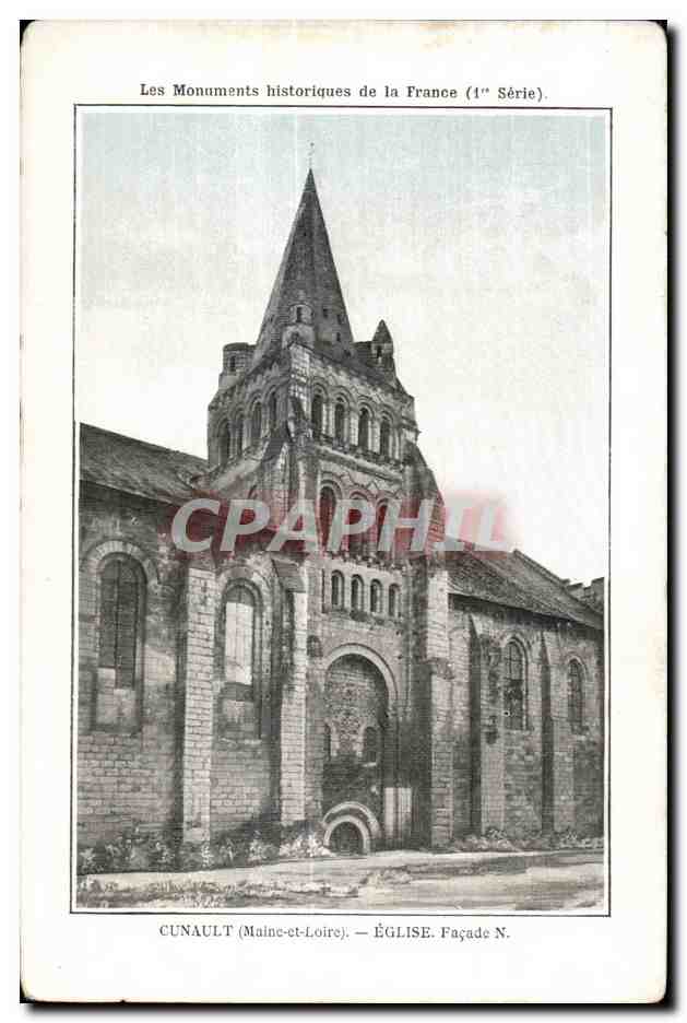 CPA Cunault (Maine et Loire) Eglise Facade