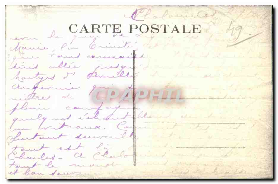 CPA Chapelle du champ des Martyrs d Avrille (M   L) Ex voto encadrant la Chapelle de Notre Dame de Pitie — Rückseite