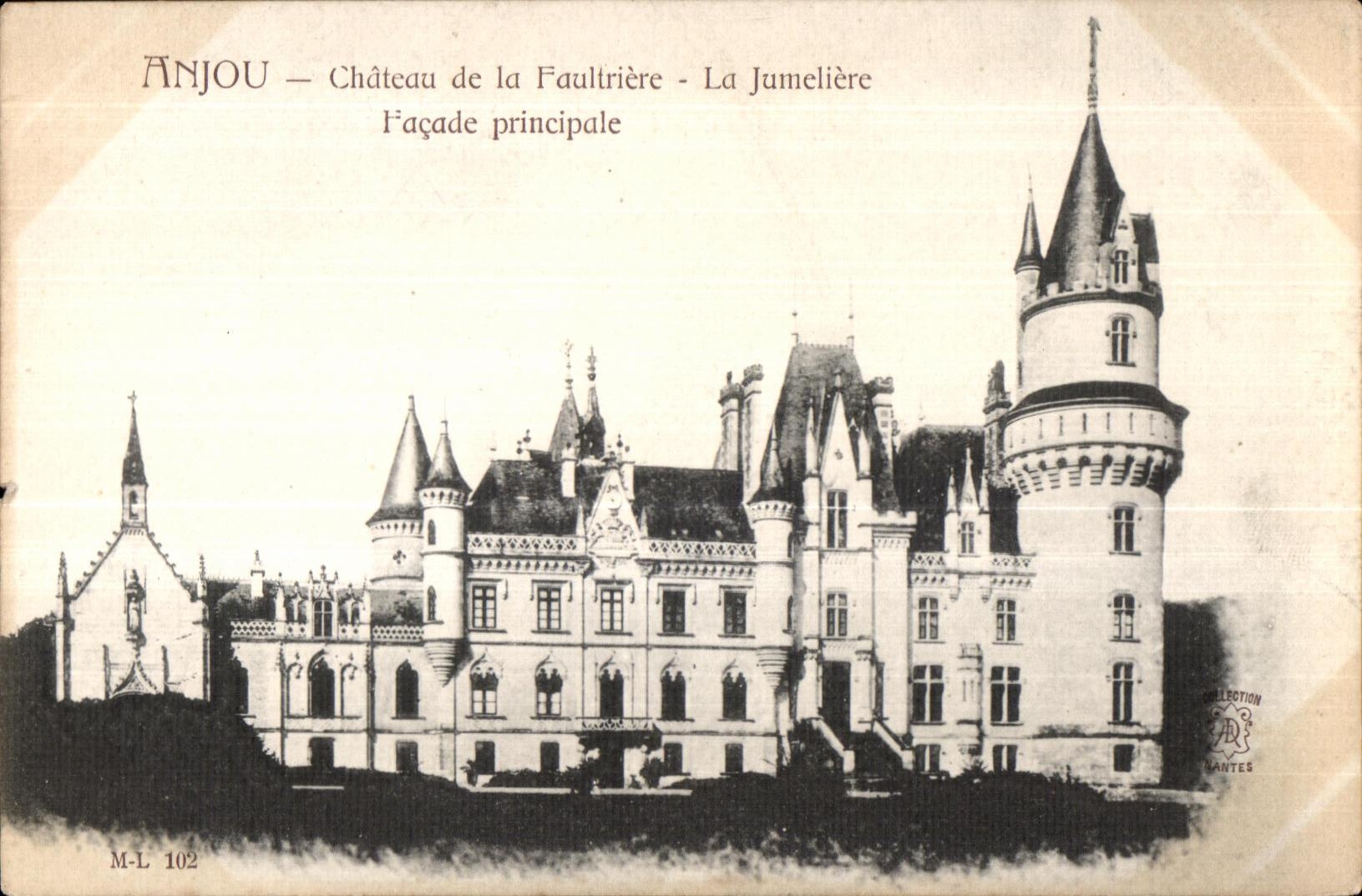 CPA Anjou Chateau de la Faoultriere La Jumeliere Facade princepale