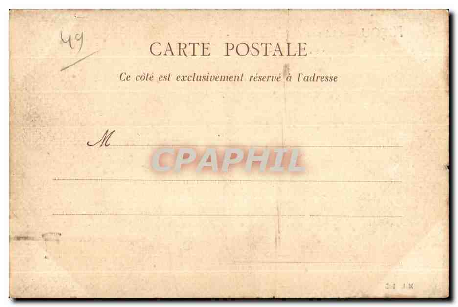 CPA Anjou Chateau de la Faoultriere La Jumeliere Facade princepale — Rückseite