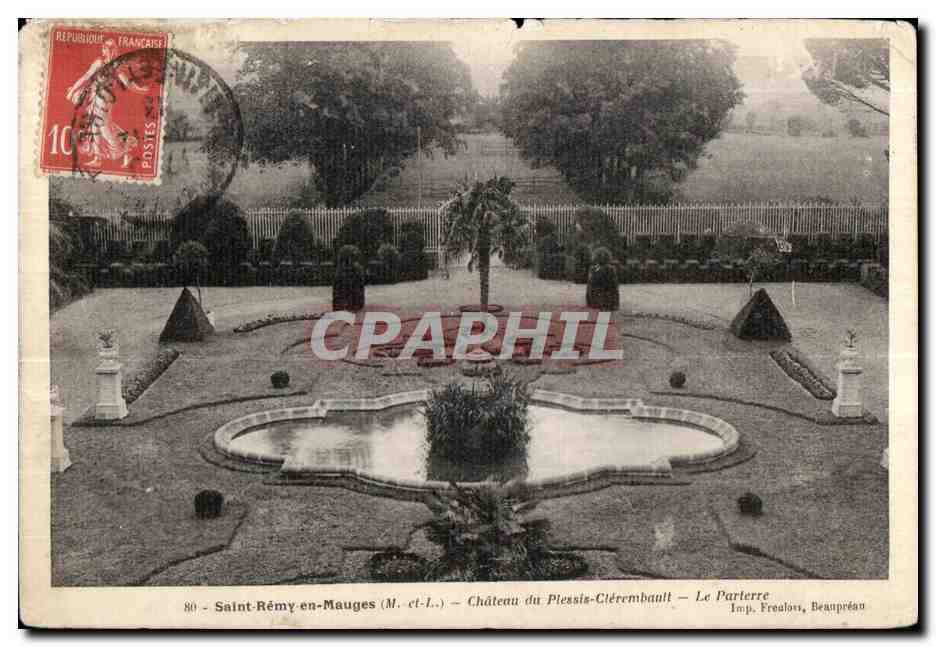 Saint-Rémy-en-Mauges (M.-et-L.) — Château du Piessis-Citérembault — Le Parterre — Imp. Freslons, Beaupréau