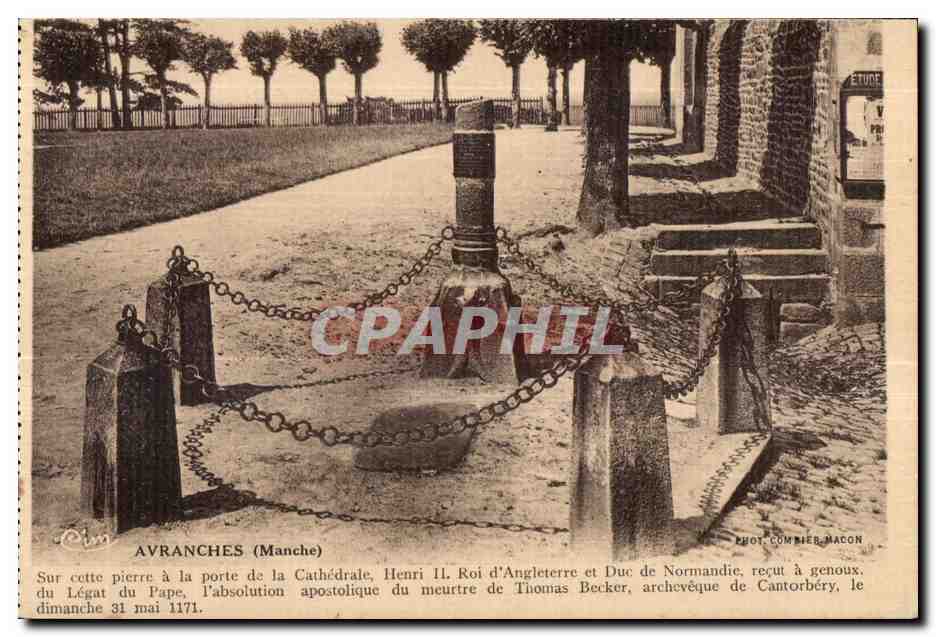 Avranches (Manche) — Apostolische Legation von 1171 — Photo Combier Macon