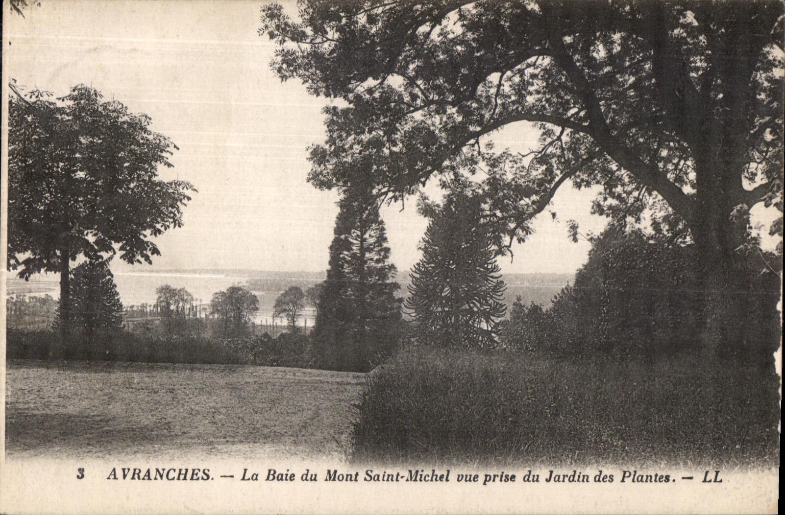 Avranches — La Baie du Mont Saint-Michel vue prise du Jardin des Plantes — LL