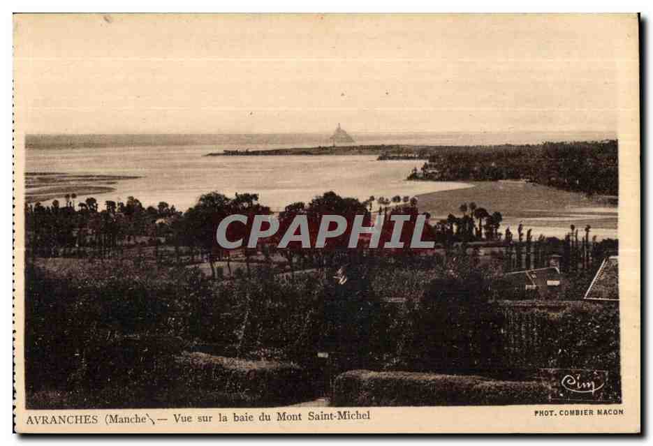 CPA Avranches (Manche) Vue sur la baie du Mont Saint Michel