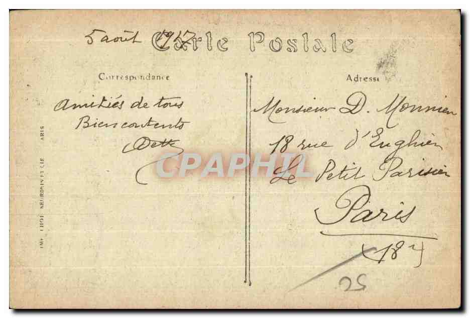Avranches — Le Jardin des Plantes, le Cèdre du Liban — ND. Phot. — Verso
