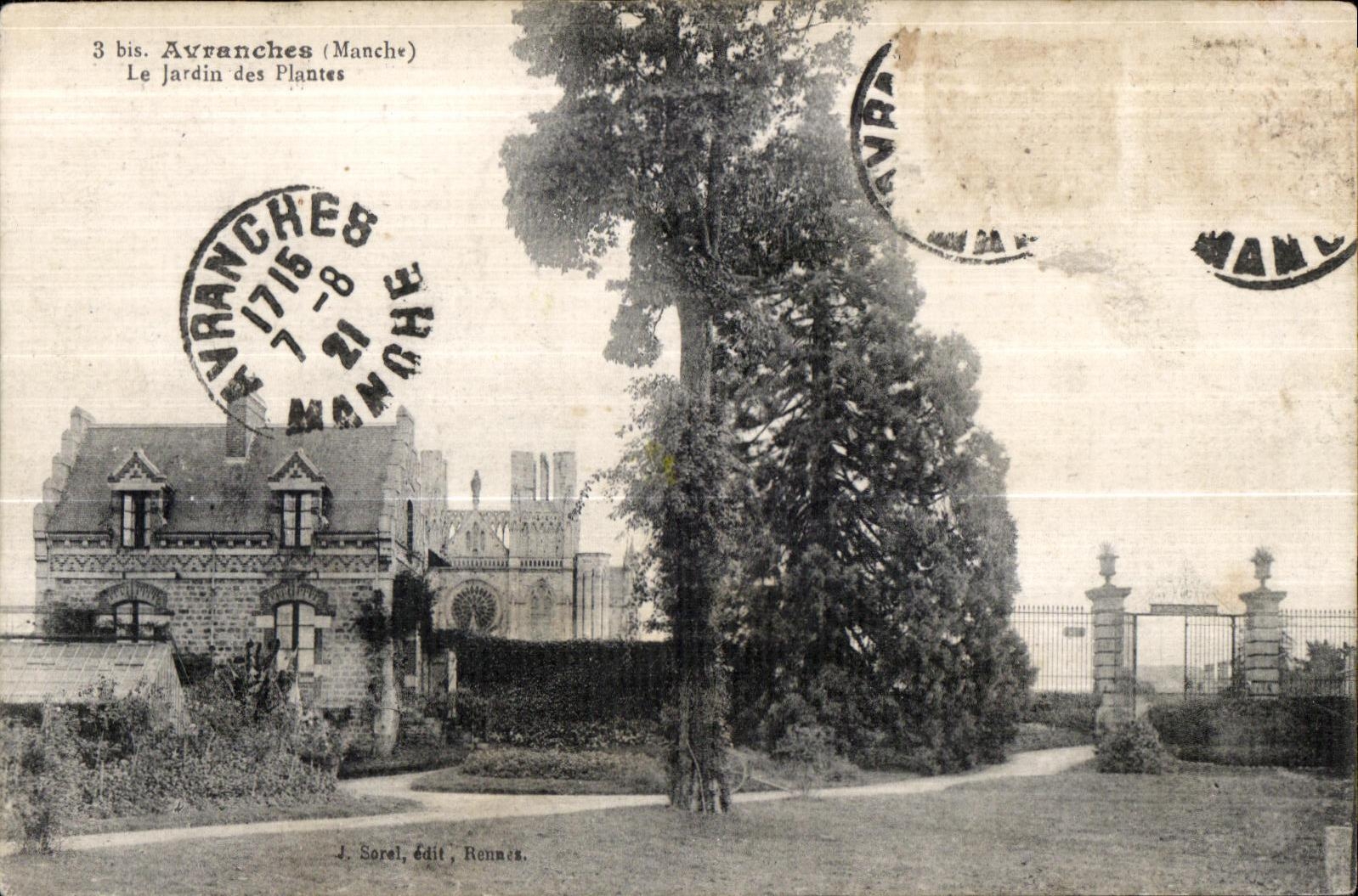 Avranches (Manche) — Le Jardin des Plantes — J. Sorel, édit. Rennes
