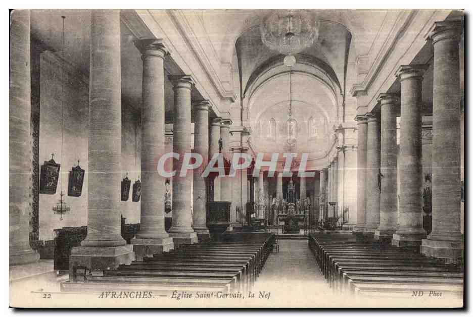 Avranches — Église Saint-Gervais, la Neige