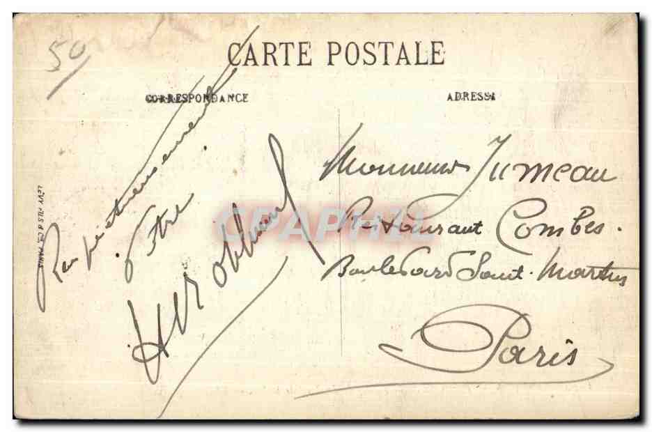 Avranches — Panorama de la Ville pris du Bord de la Sée — LL. — Rückseite