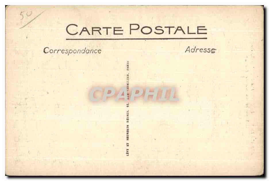 Avranches — La Pierre Henri II d'Angleterre et Monument du Souvenir Français — Éditeur Lévy & Neurdein, Paris — Rückseite