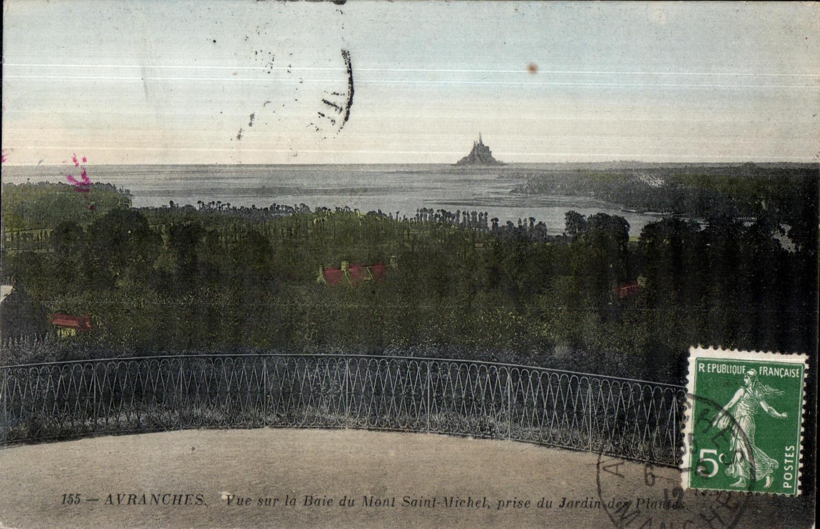 Avranches — Vue sur la Baie du Mont Saint-Michel, prise du Jardin des Plantes — série 155
