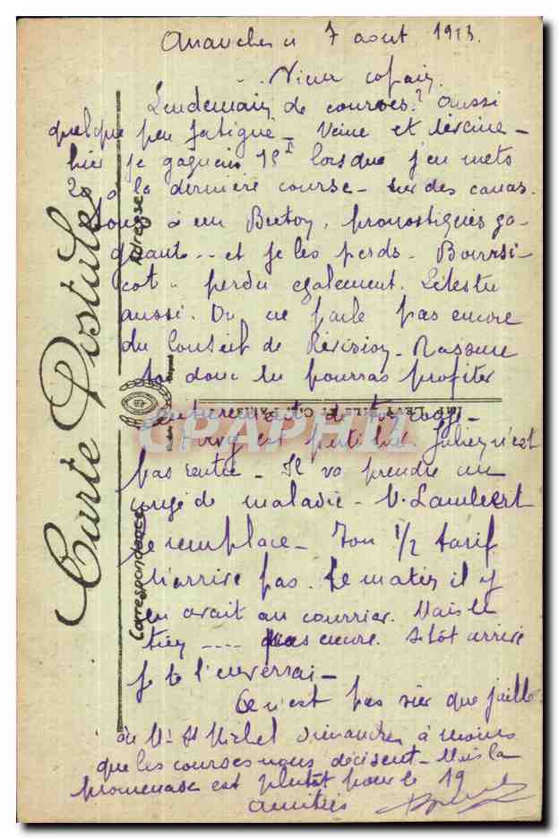 Avranches — Vue générale prise des Bords de la Sée — LL. — Sélecta — Rückseite