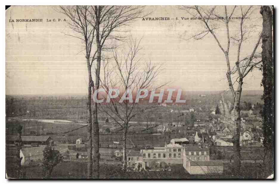 Avranches — Vue sur la Campagne d'Avranches — La C.F.A.