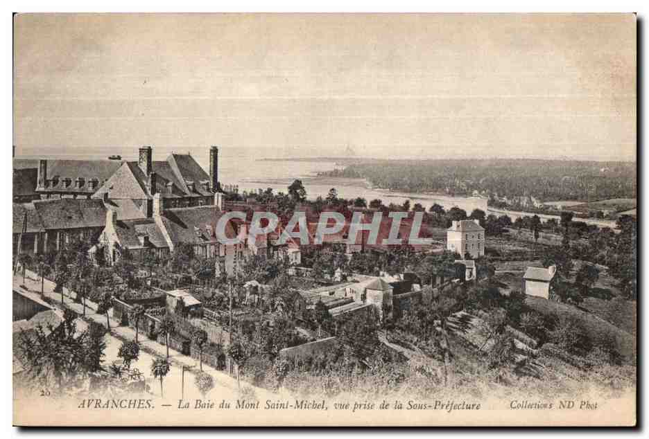 Avranches — La Baie du Mont Saint-Michel, vue prise de la Sous-Préfecture — Collection ND Phot