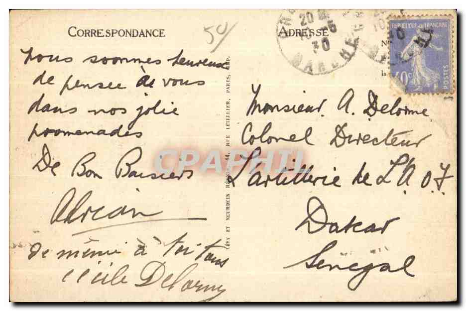 CPA Avranches La Pierre de Henri et Le Monument Du Souvenir Francais — Rückseite