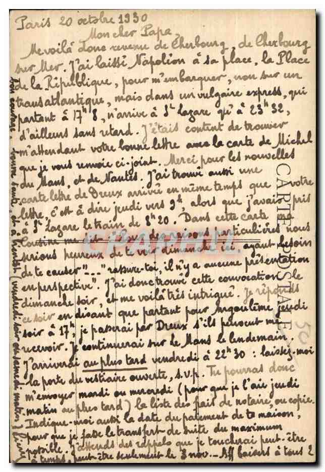 Cherbourg - La Place de la République et la Mer — Collection A. B., éditeur, Cherbourg — Reverso