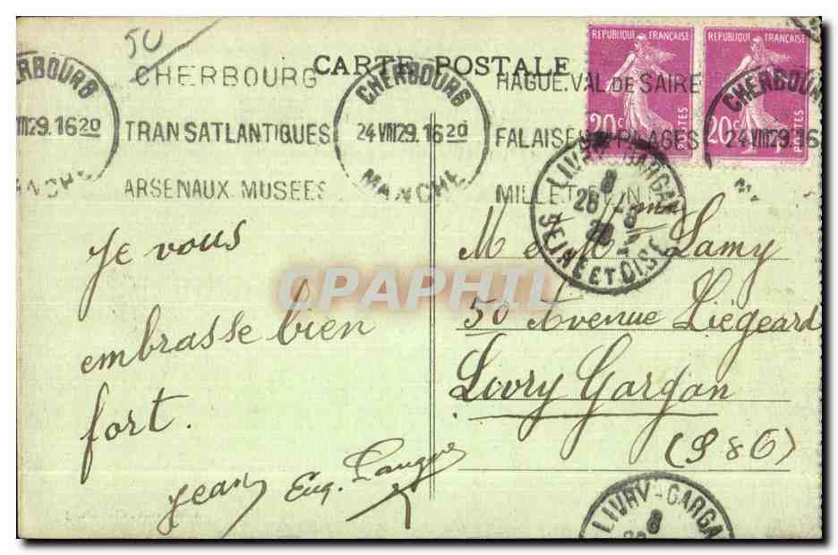 Cherbourg - L'Arsenal - Les Torpilleurs et la Défense mobile — A. B. édit., Cherbourg — Verso