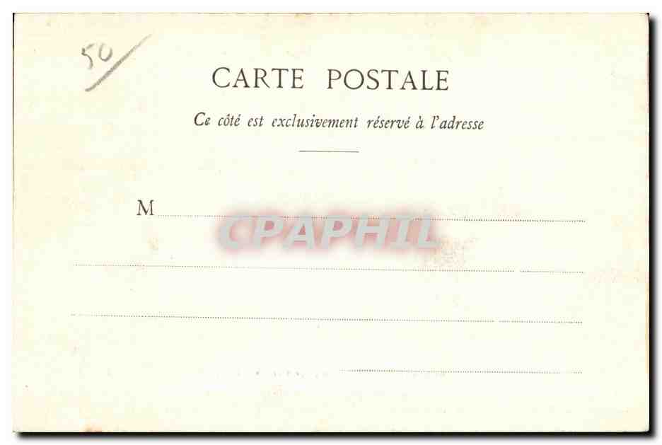 CPA Cherbourg La Place D Armes Napoleon 1er — Rückseite