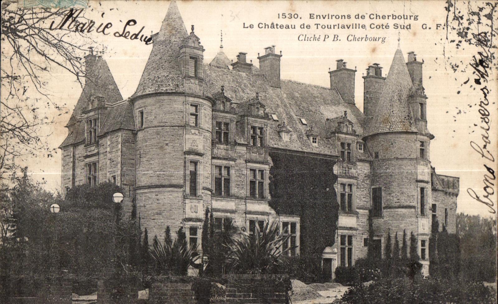 CPA Cherbourg Environs de Le Chateau De Tourlaville Cote Sud