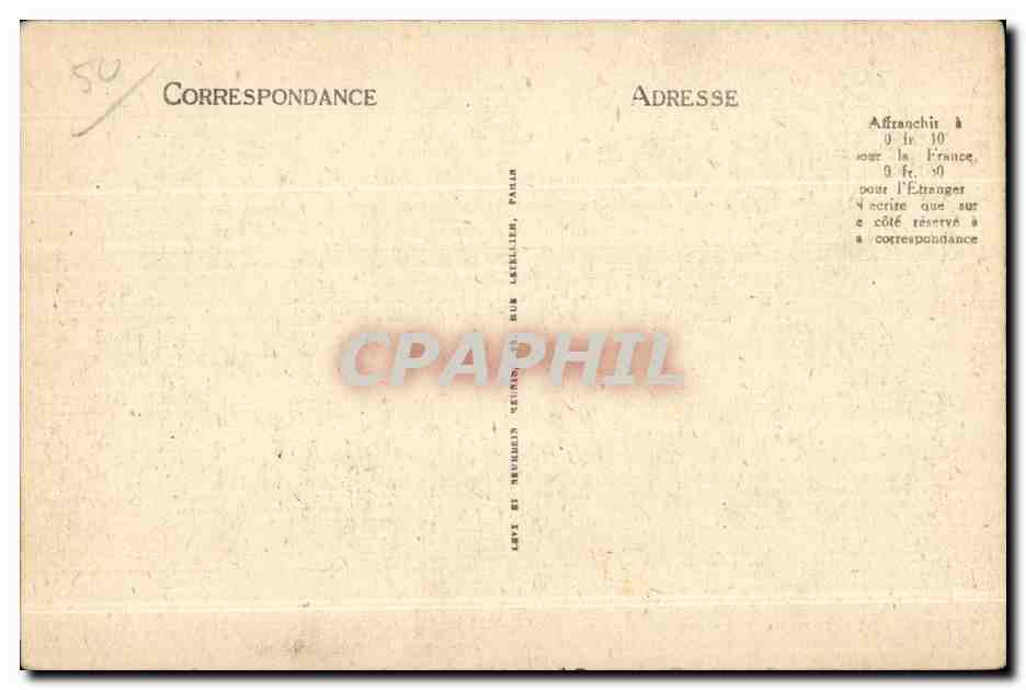 CPA Cherbourg Vue generale de la Ville et la Rade — Rückseite