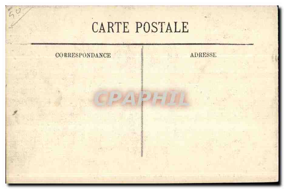 CPA Cherbourg vue generale prise de la Montagne du Roule — Verso