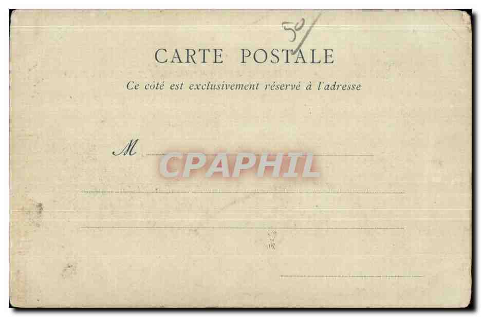 CPA Cherbourg Le Jardin Public et le Fort du Roule — Rückseite