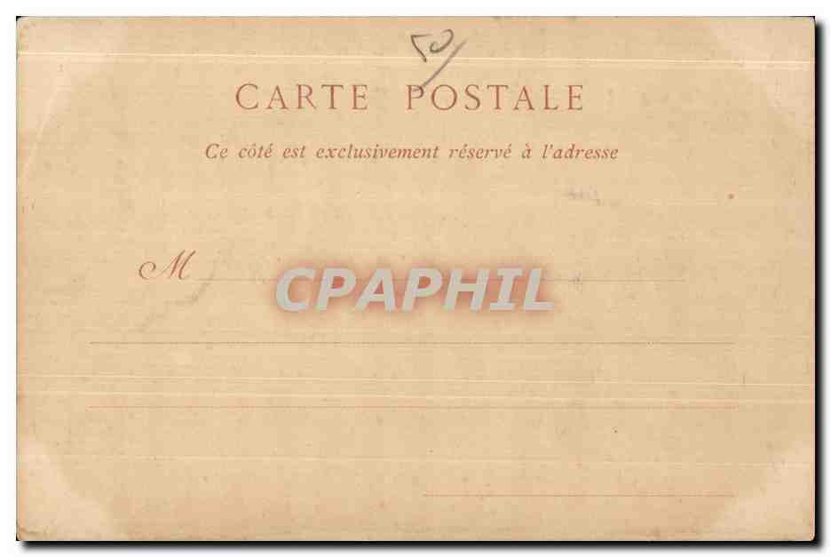 CPA Cherbourg Le Jardin Public le Fort du Roule — Rückseite