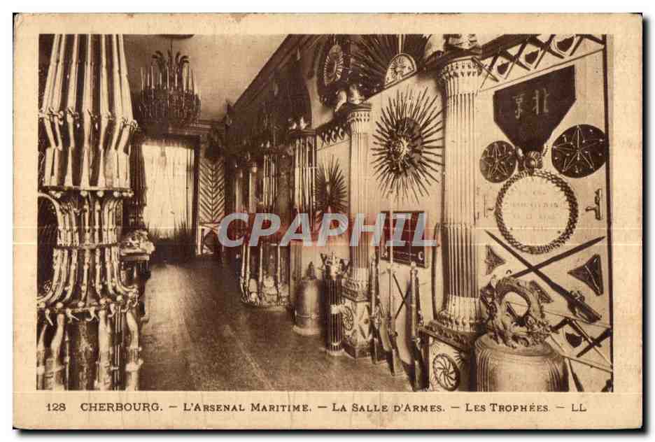 Cherbourg — Das Marinearsenal — Die Waffenhalle — Die Trophäen — LL