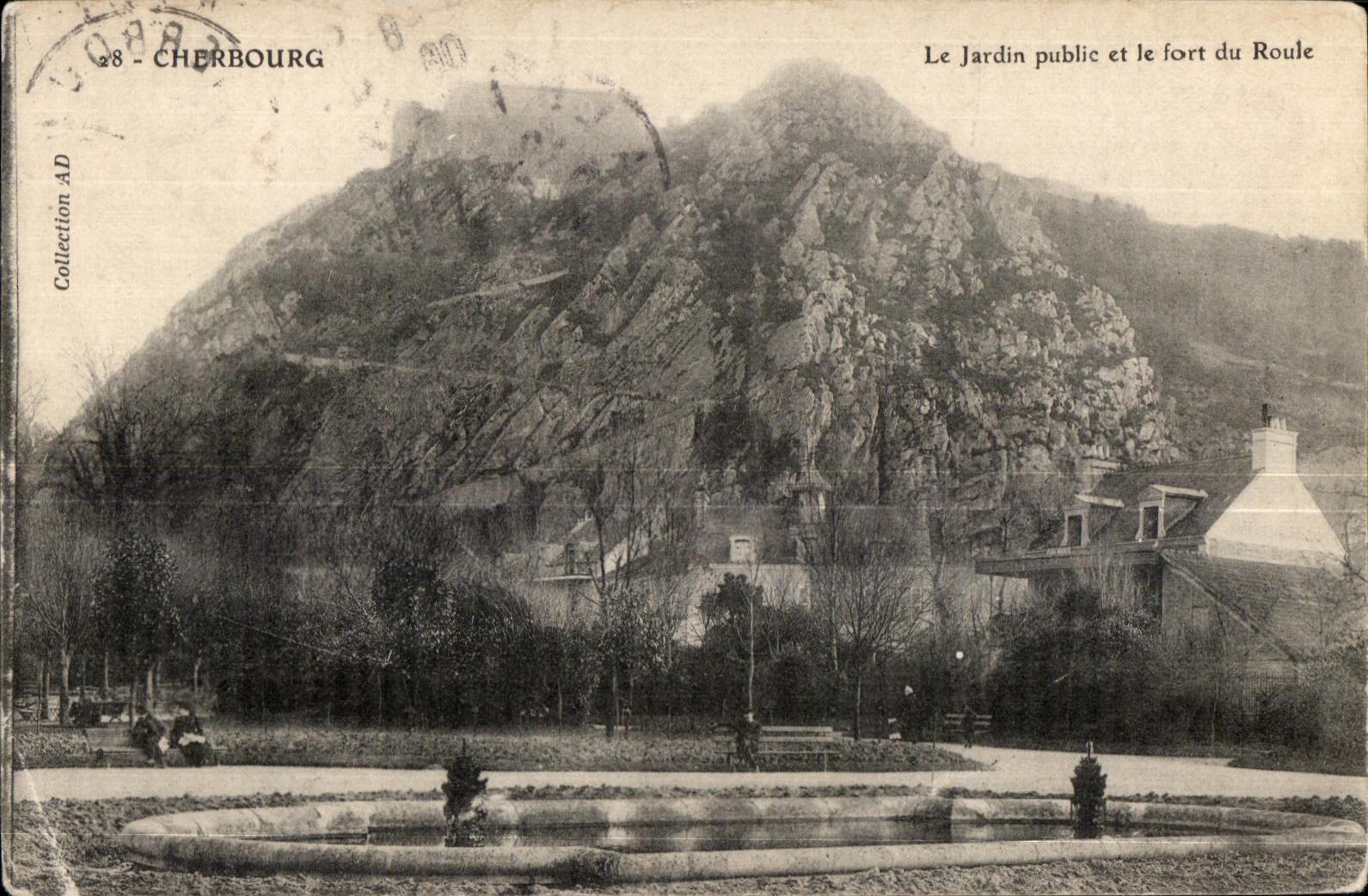 Le Jardin public et le fort du Roule — Cherbourg — Collection AD