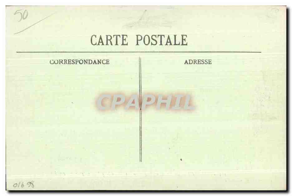 Cherbourg — Etude de Vague sur la Place Napoléon un jour de tempête — Collection P. B., Cherbourg — Verso