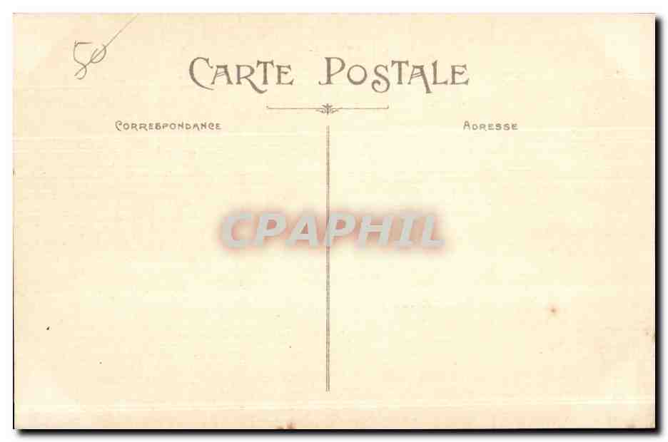 CPA Cherbourg La Gare Maritime Vue exterieure — Verso
