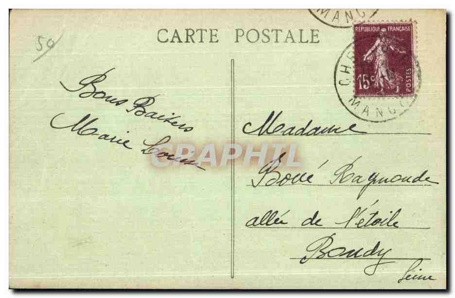Cherbourg - Quai de Caligny et la Montagne du Roule — A. B., éditeur, Cherbourg, n°32 — Back