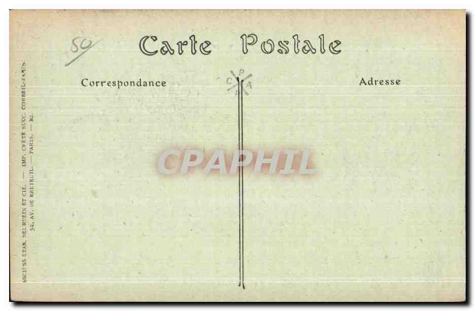 CPA Cherbourg La Gare cote de I Arrivee Militaria  — Rückseite