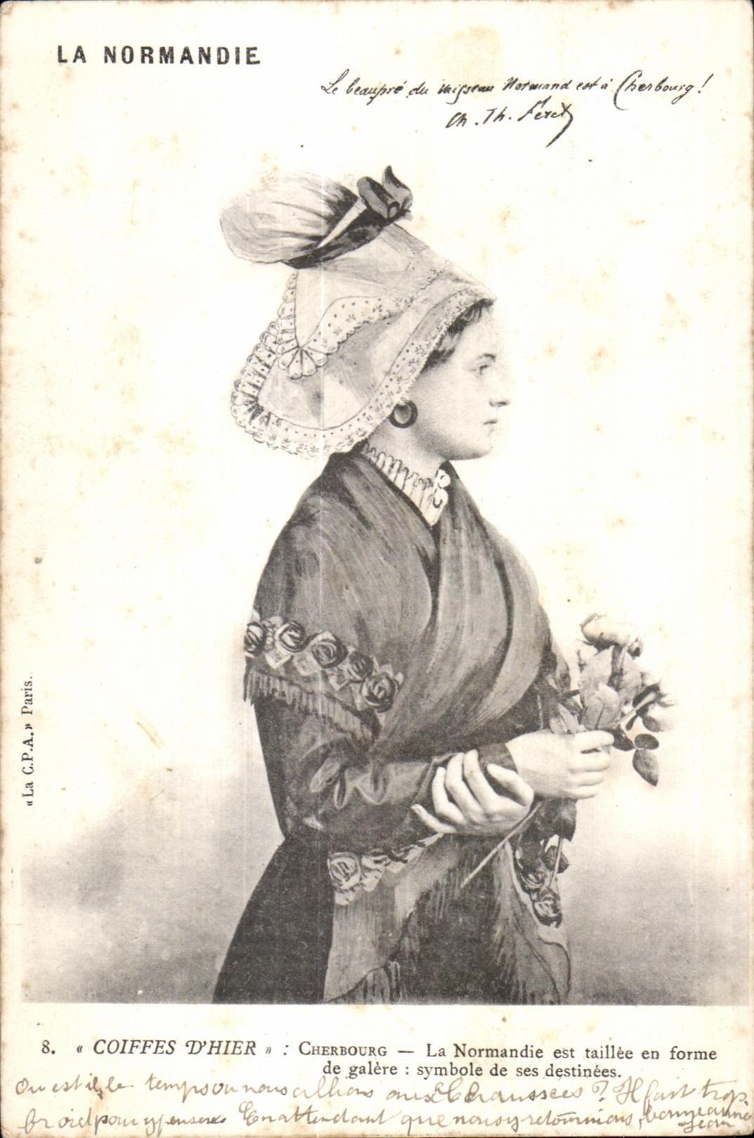Coiffes d'hier — Cherbourg — La Normandie — La C.P.A. Paris