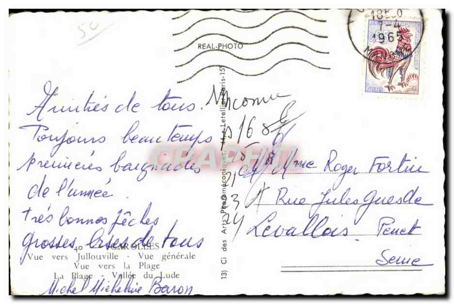 Cazolles — Vue générale — Éditeur : Michèle Michelin Baron — Verso