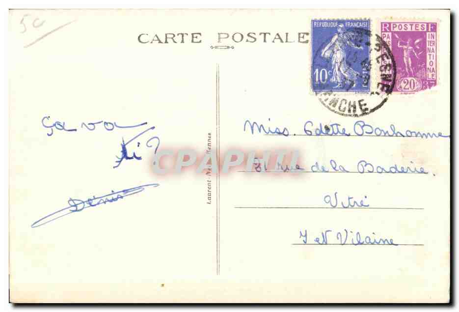 Carolles-Plage et Pointe du Lude — vue panoramique — éditeur Loïc, n° 5340 — Achterkant