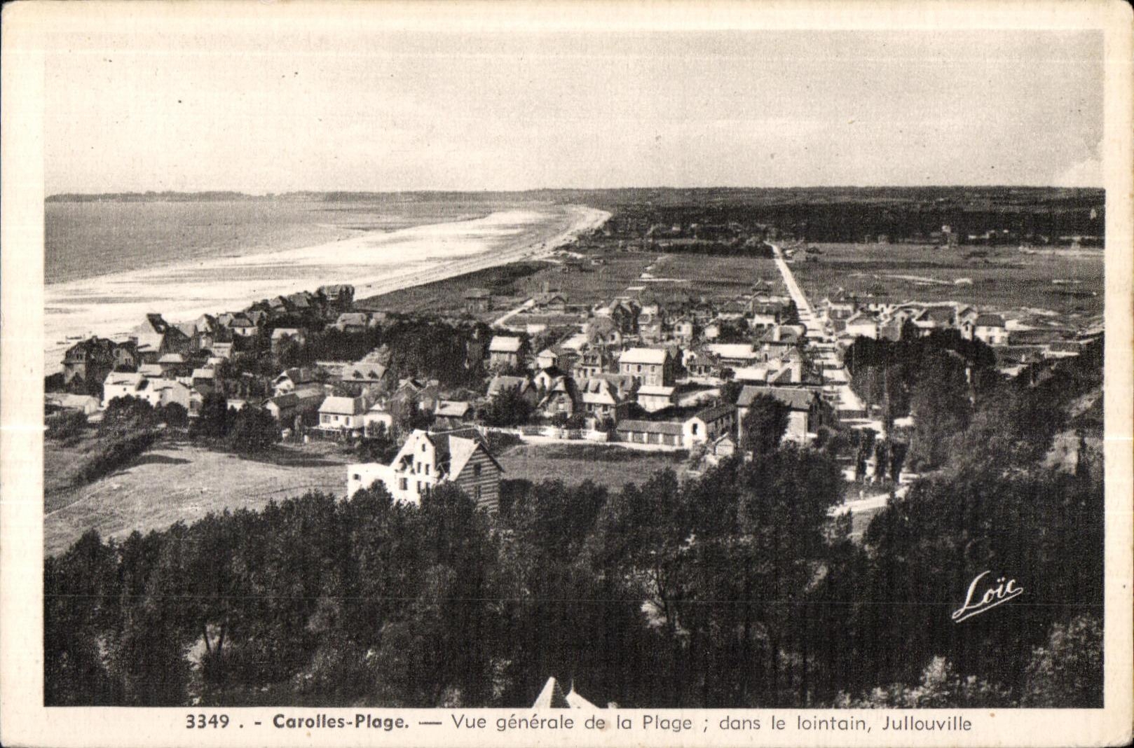 CPA Carolles Plage Vue generale de Plage Dans le laintain Jullouville
