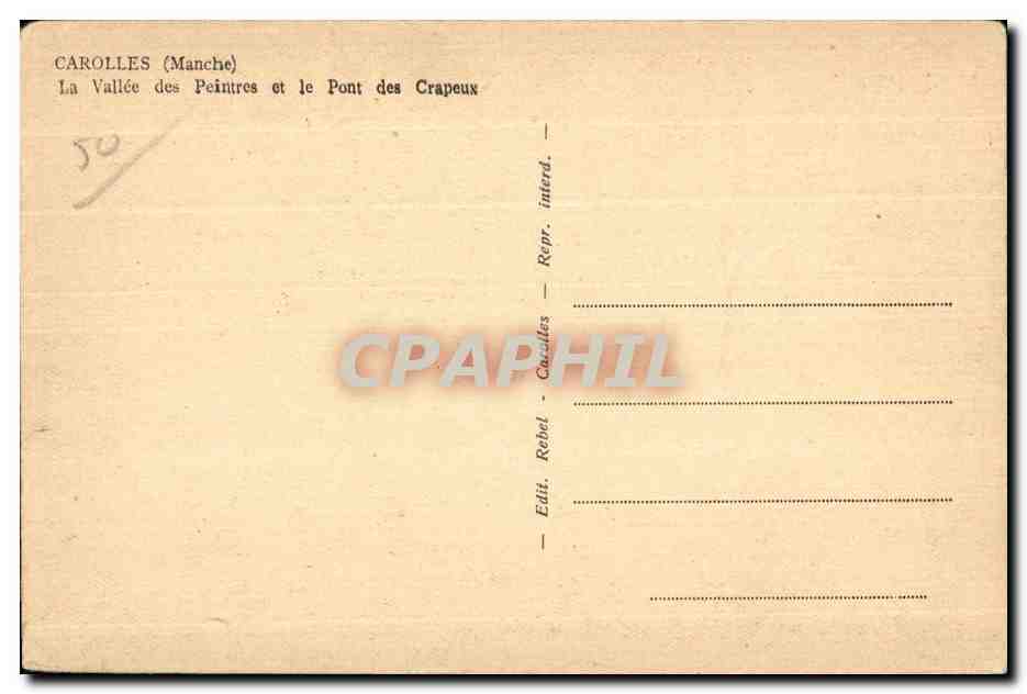 Carolles (Manche) — La Vallée des Peinures et le Pont des Crapeaux — Rebel — Reverso