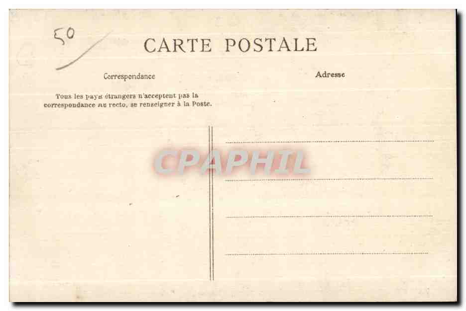 CPA Coutainville Un coucher de soleil — Rückseite