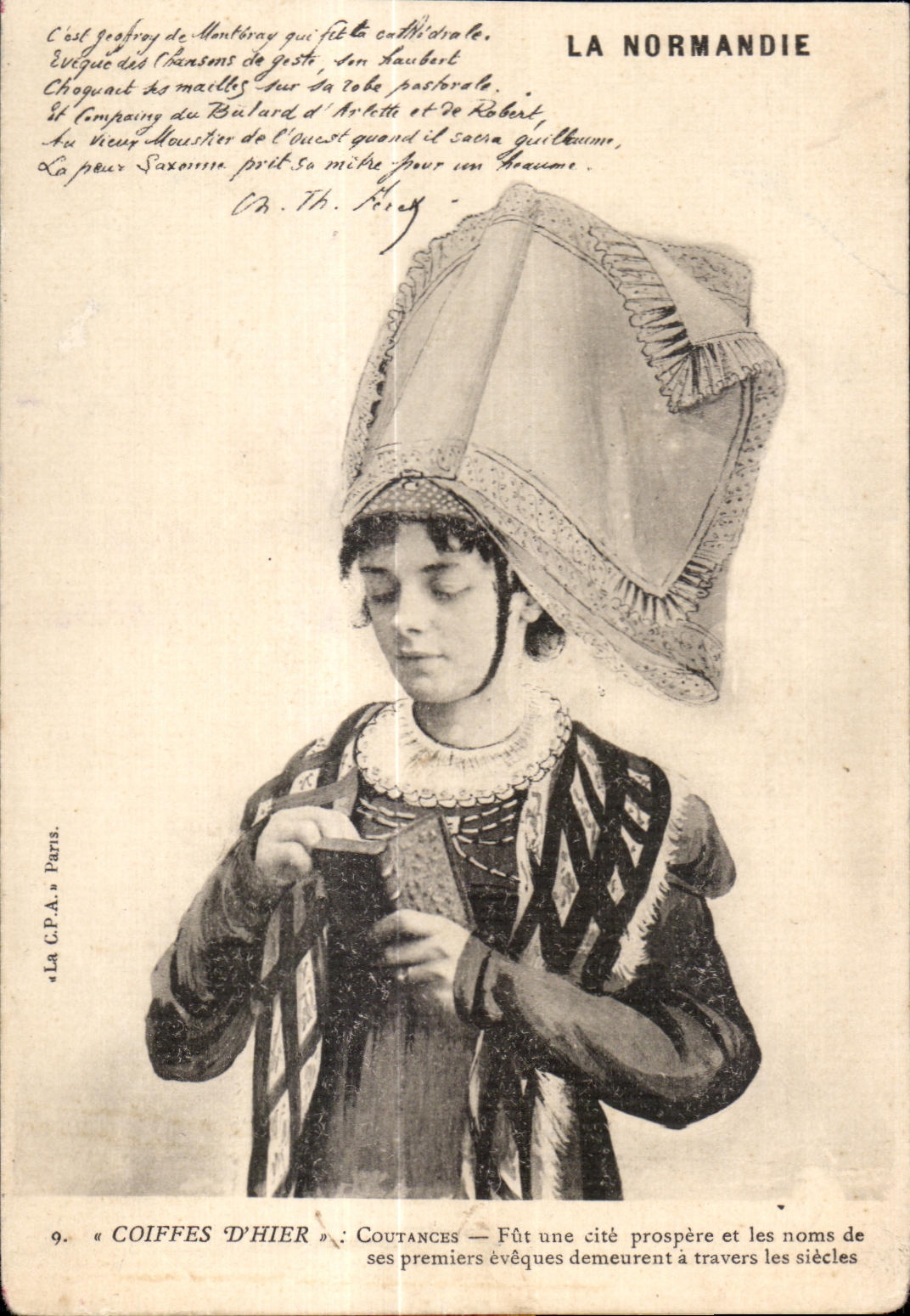 Hüte von einst — Coutances — Normandie — Antike Ansichtskarte Paris