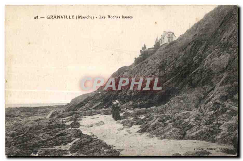 Granville (Manche) - Les Roches basses — J. Sorel, Adisseur, Rennes