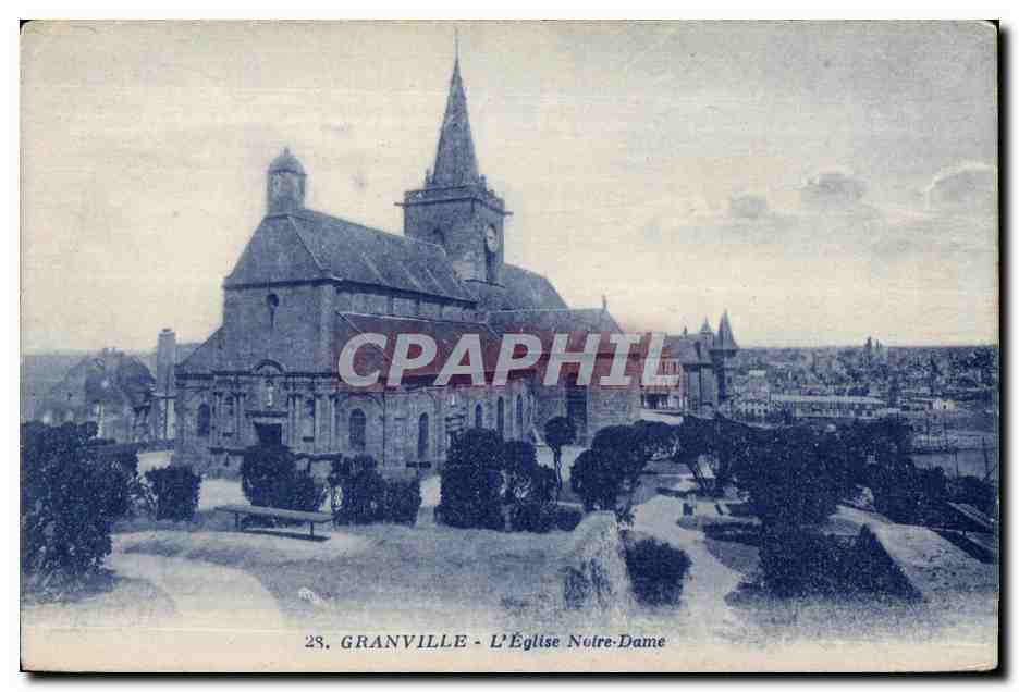 Granville - Ansicht der Kirche Notre-Dame — Verlag J. Nozais, Nantes