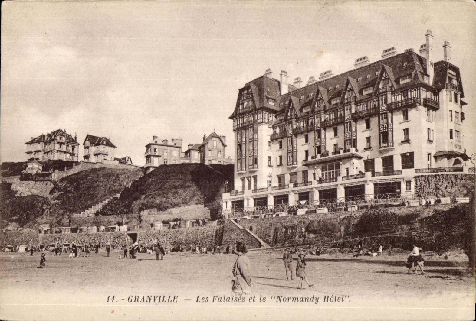 Granville — Les Falaises et le "Normandy Hôtel" — Édition E. Lecotter - Granville