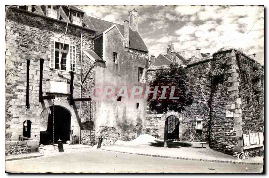 Tarjeta postal antigua Granville Le Pont Levis