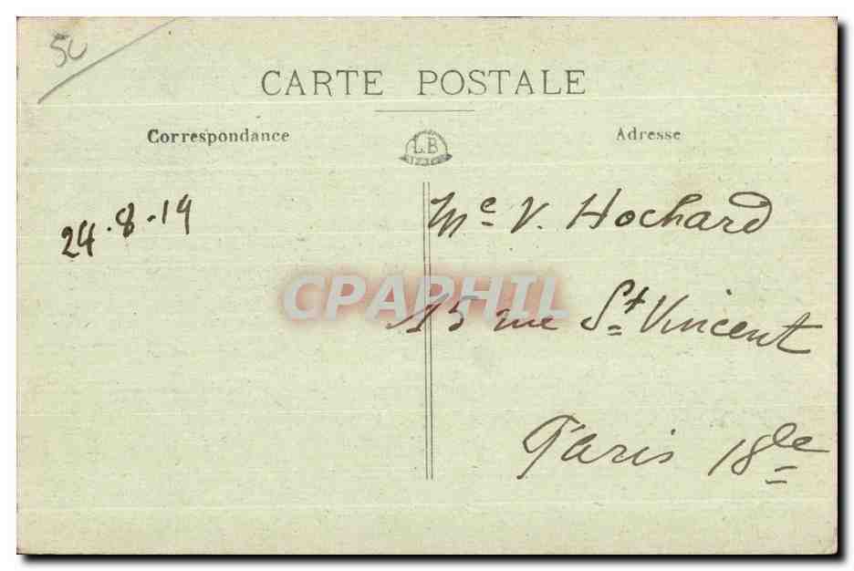Granville — Le Normandy-Hôtel et le Casino — J. Puel, phot. n°296 — Rückseite