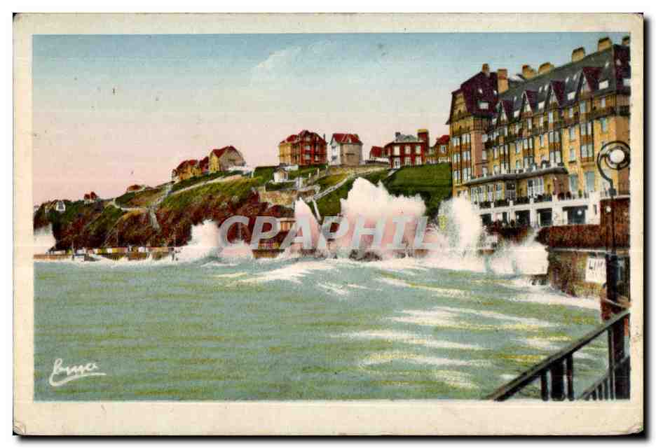 CPA Granville Effets de Mer