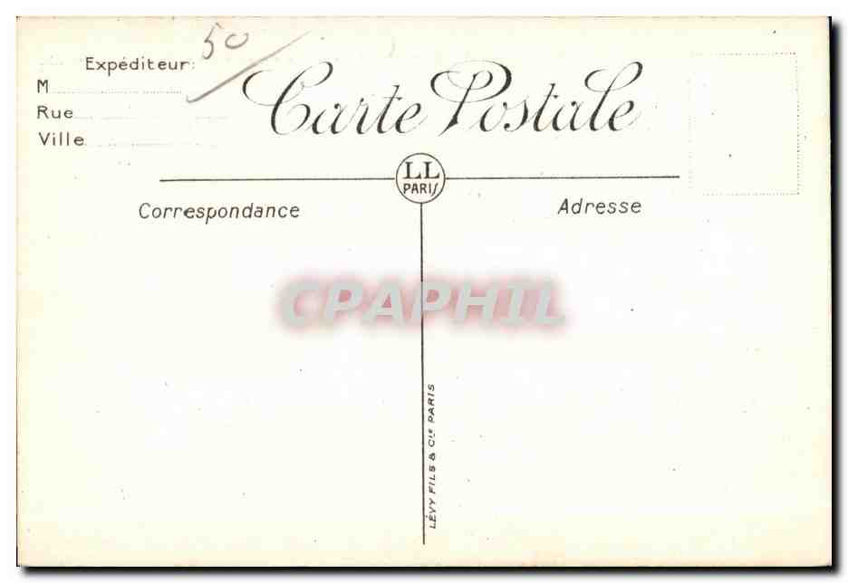 CPA Granville Vue Generale prise de la huguette — Rückseite