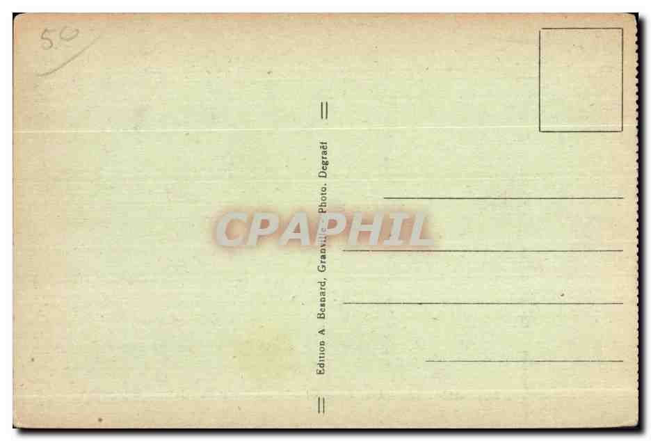 Granville — Les falaises et le Normandy-Hôtel — Édition A. Bezaard, Granville — Reverso